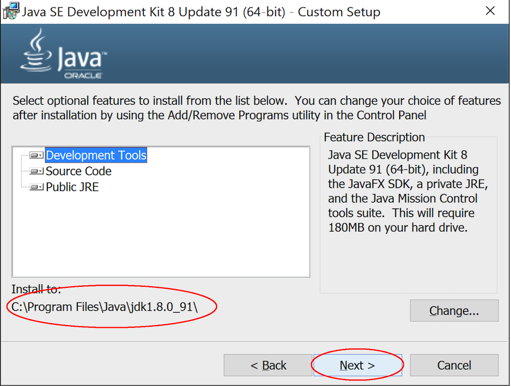 java version 8 update 91