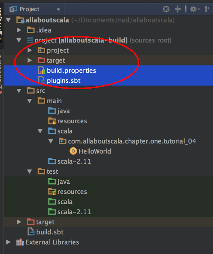 IntelliJ Project Structure - Getting Started With Scala Project