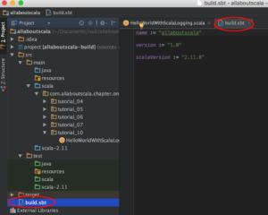 intellij import dependencies build sbt