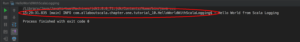 intellij import_dependencies running application with logging