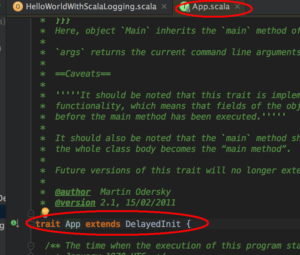 scala app trait